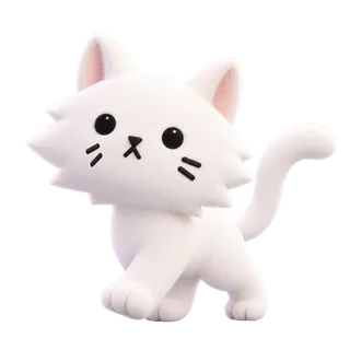 Mello walking from the big house to the cat next door